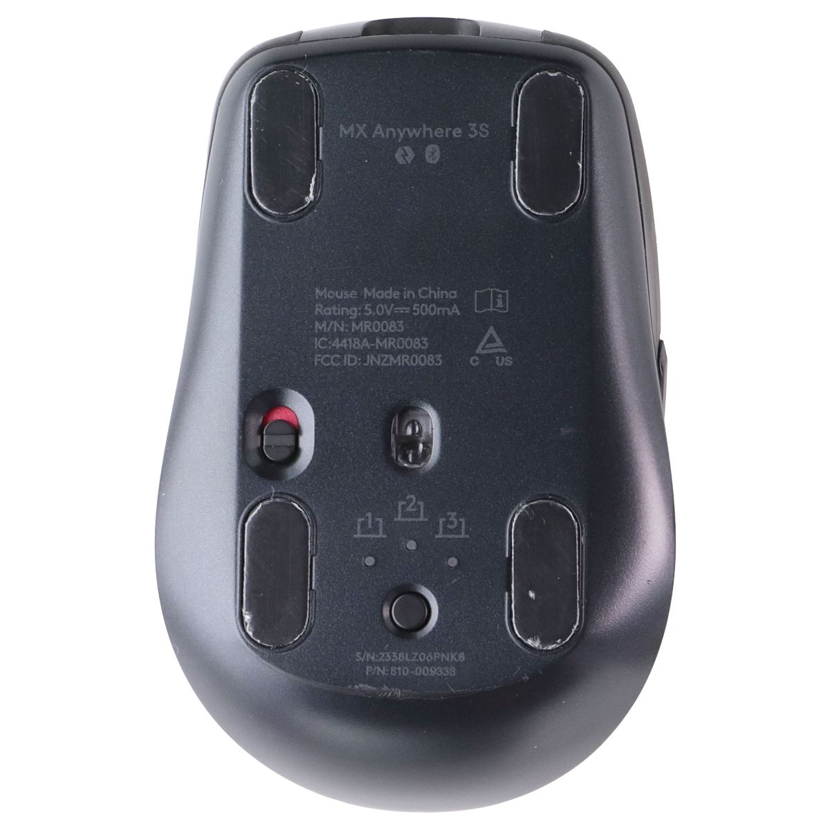 Logitech MX Anywhere 3S Compact Wireless Mouse - Black/USB-C Charge (MR0083)