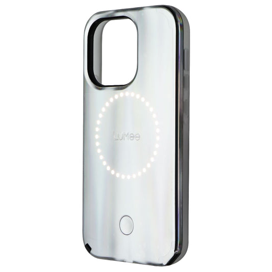 LuMee Halo Lighted Case for Apple iPhone 13 Pro/13/12 Pro/12 - Silver