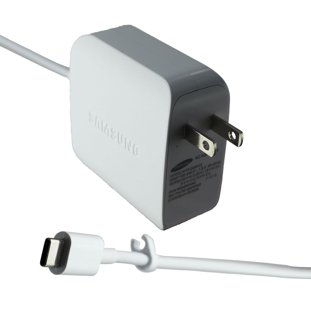 Samsung 65W AC Adapter Power Supply - White (W18-065N1E) Multipurpose Batteries & Power - Multipurpose AC to DC Adapters Samsung - Simple Cell Bulk Wholesale Pricing - USA Seller