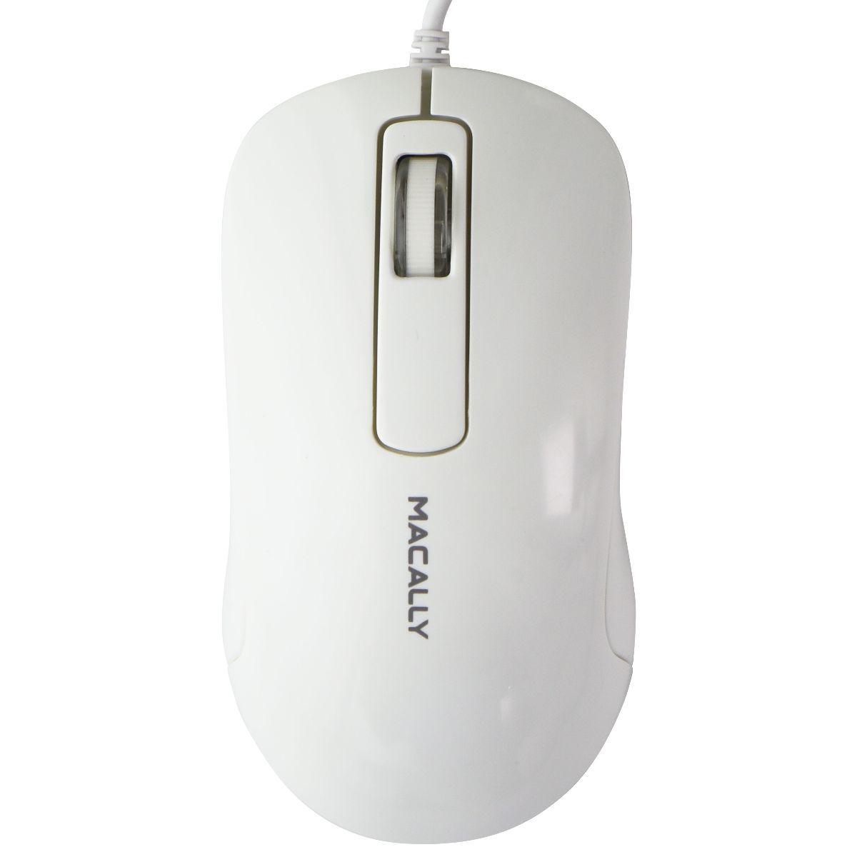 Macally (5-ft) USB Wired 3-Button Computer Mouse for Mac/PC - (ICEFROST3) White Keyboards/Mice - Mice, Trackballs & Touchpads Macally    - Simple Cell Bulk Wholesale Pricing - USA Seller