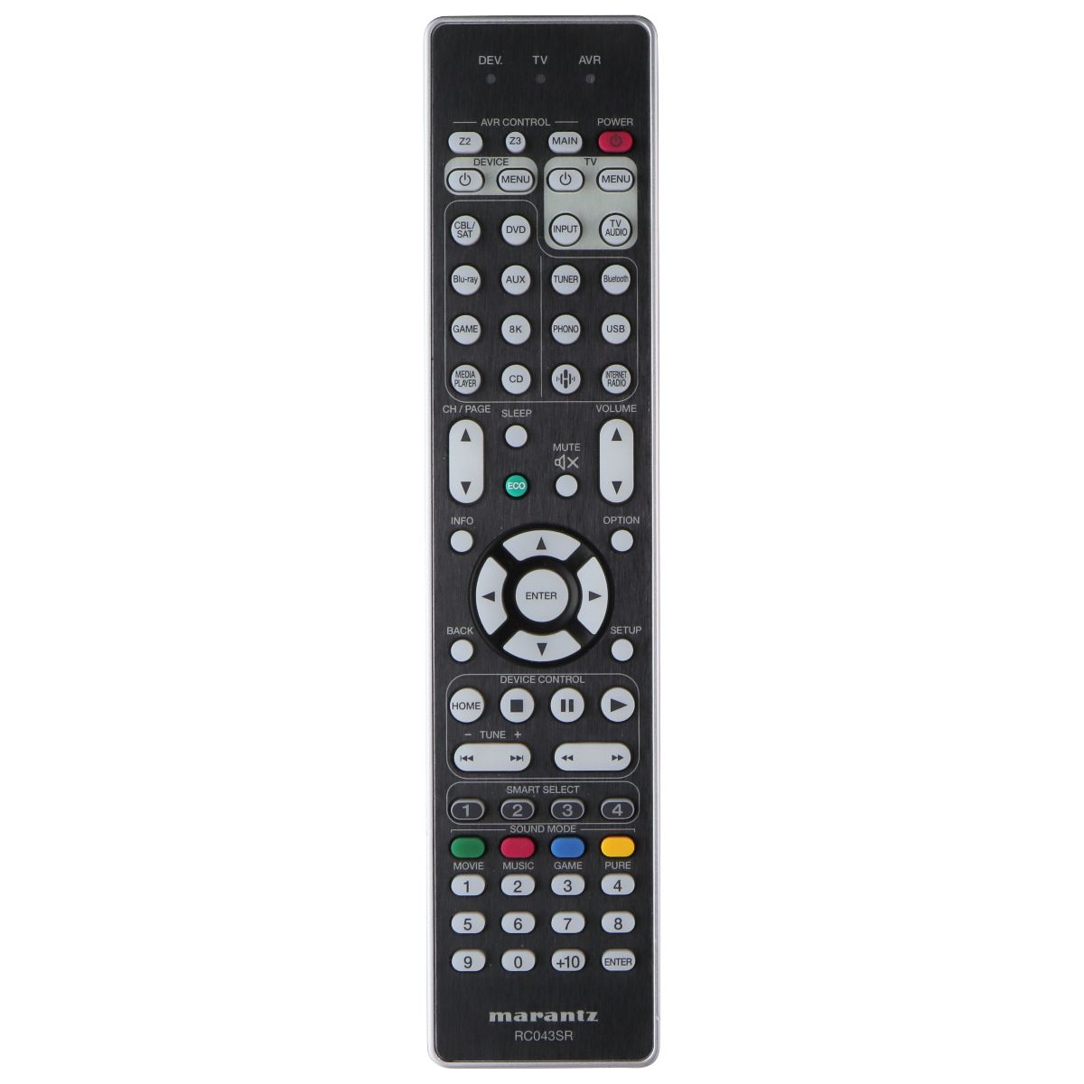 Marantz Remote Control RC043SR - Black/Silver TV, Video & Audio Accessories - Remote Controls Marantz - Simple Cell Bulk Wholesale Pricing - USA Seller