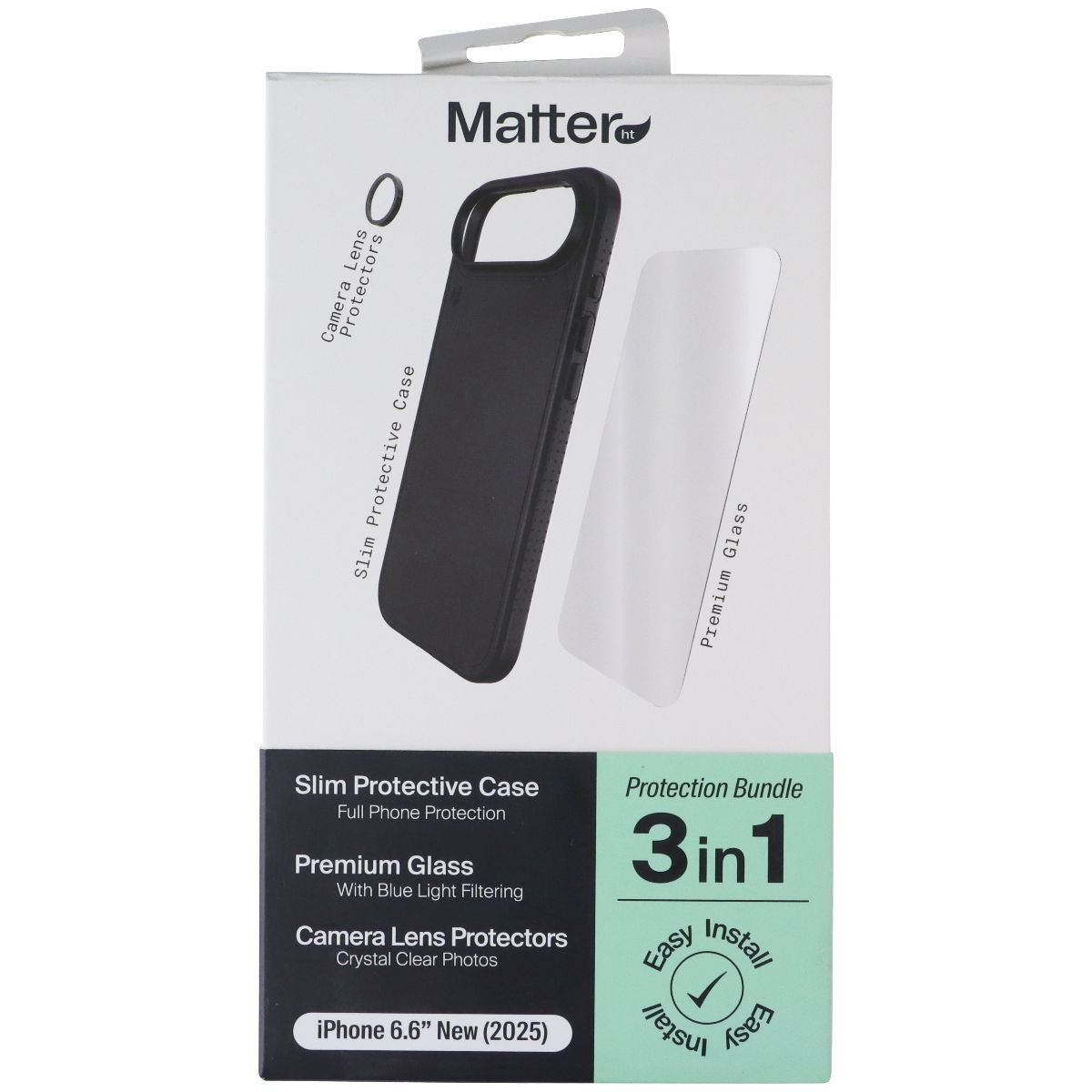 Matter HT 3-in-1 Protection Bundle for Apple iPhone 17 Air - Black