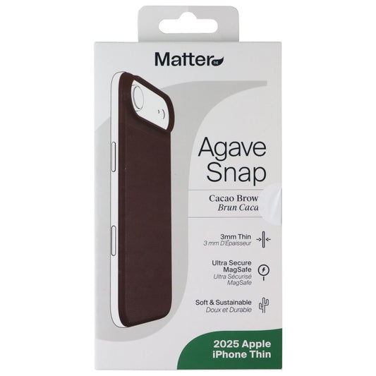 Matter Agave Snap Case for MagSafe for Apple iPhone 17 Air - Cacao Brown