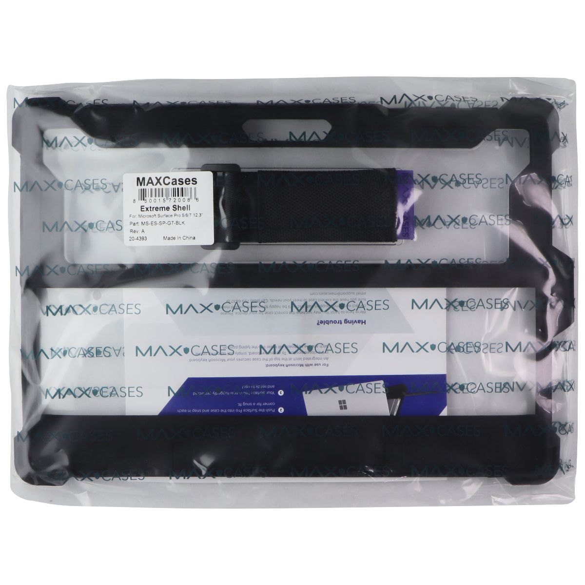 MAXCases Extreme Shell for Microsoft Surface Pro 5/6/7 (12.3-inch) - Black Computer Accessories - Laptop Cases & Bags Max Cases - Simple Cell Bulk Wholesale Pricing - USA Seller