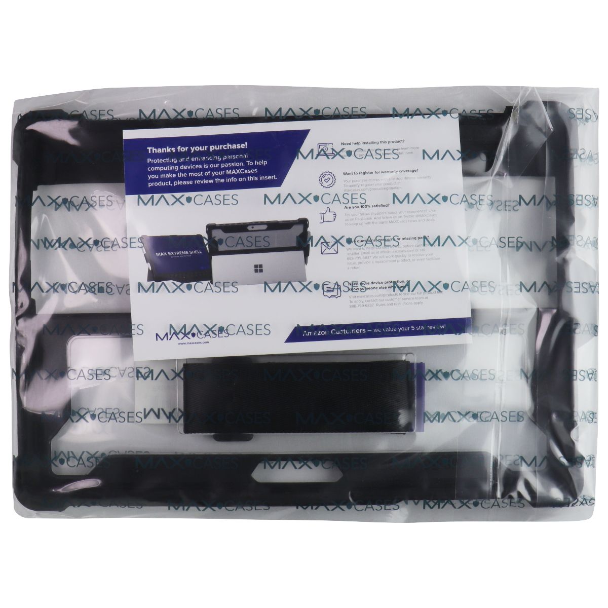 MAXCases Extreme Shell for Microsoft Surface Pro 5/6/7 (12.3-inch) - Black Computer Accessories - Laptop Cases & Bags Max Cases - Simple Cell Bulk Wholesale Pricing - USA Seller
