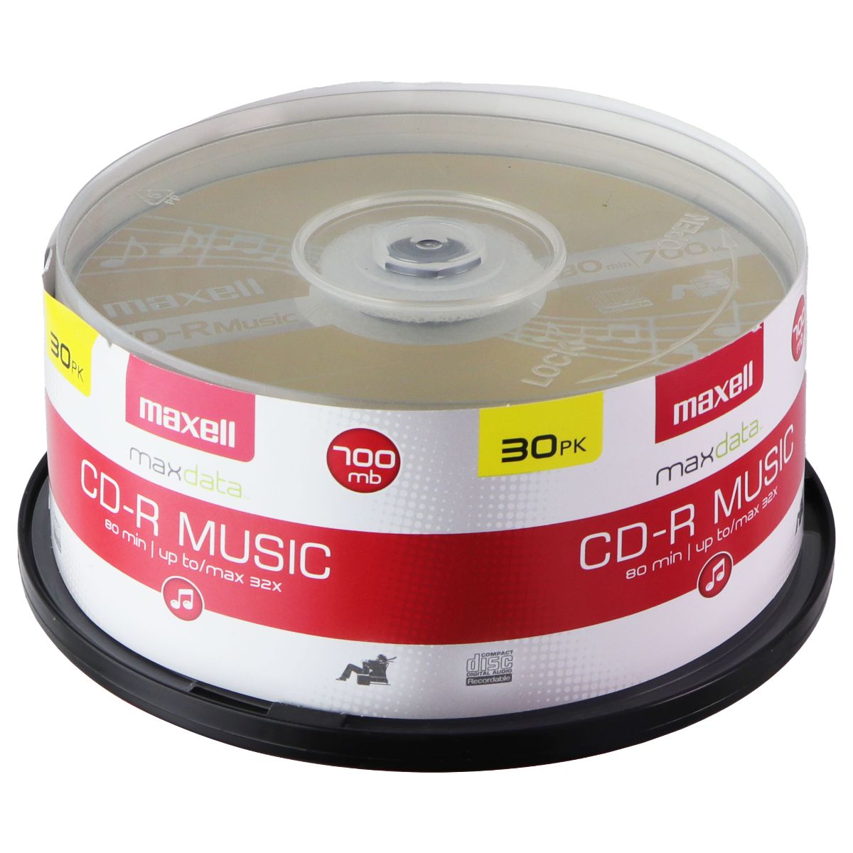 Maxell MaxData 700MB 80 Min 32x CD-R - (30 Pack) Digital Storage - CD, DVD & Blu-ray Drives Maxell - Simple Cell Bulk Wholesale Pricing - USA Seller