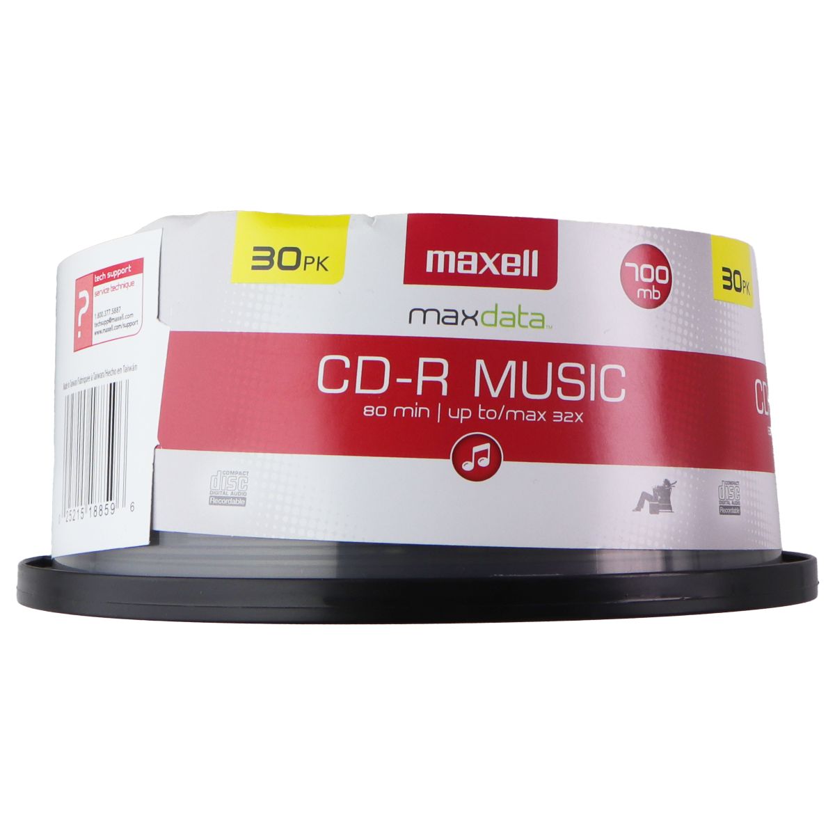 Maxell MaxData 700MB 80 Min 32x CD-R - (30 Pack) Digital Storage - CD, DVD & Blu-ray Drives Maxell - Simple Cell Bulk Wholesale Pricing - USA Seller