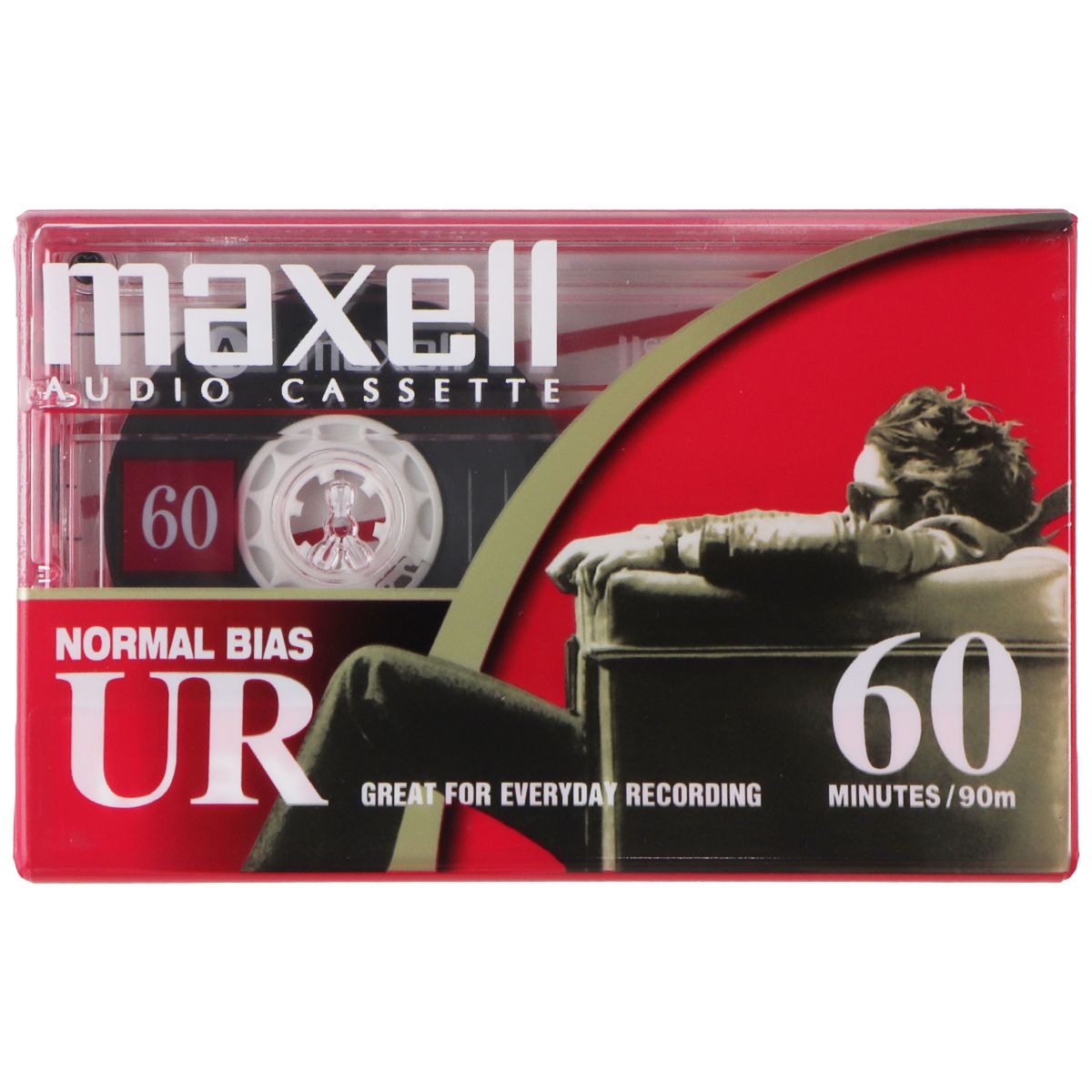 Maxell 60 Minute Storage Normal Bias (Type I) Audio Cassette - 1 Pack Portable Audio & Headphones - Personal Cassette Players Maxell - Simple Cell Bulk Wholesale Pricing - USA Seller