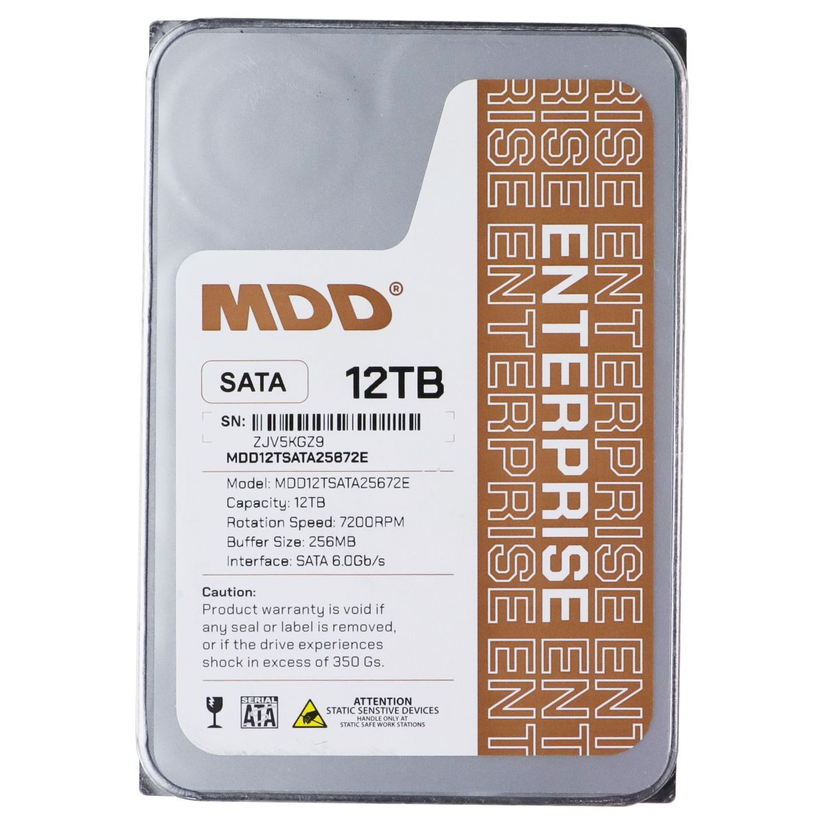 MDD 12TB SATA III 7200RPM 3.5-inch Hard Drive - (MDD12TSATA25672E)