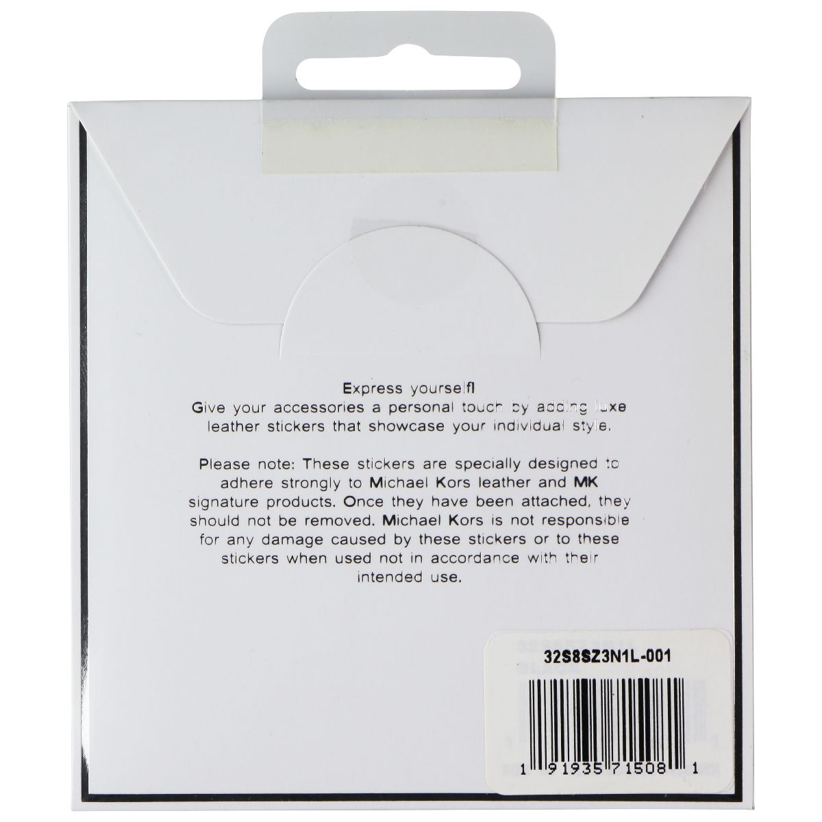 Michael Kors Adhesive Phone Pocket Sticker for Any Device - Black 32S8SZ3N1L-001 Cell Phone - Cases, Covers & Skins Michael Kors - Simple Cell Bulk Wholesale Pricing - USA Seller