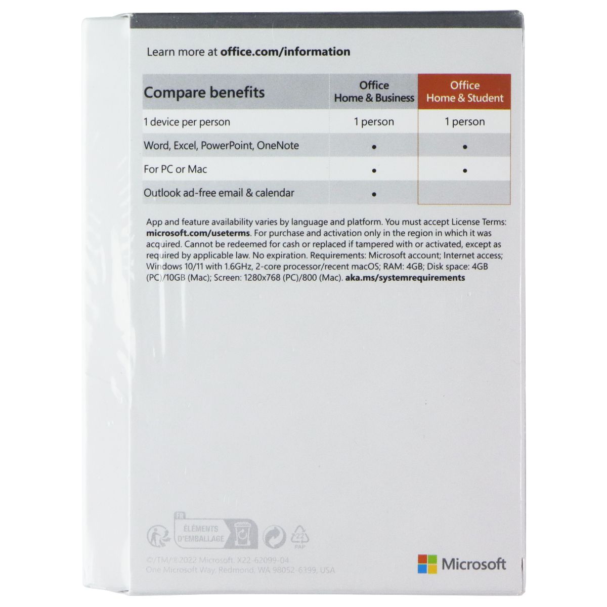 Microsoft Office 2021 Home & Student Box Pack for 1 PC/Mac - Product Key/No Disc Software - Office & Business Microsoft - Simple Cell Bulk Wholesale Pricing - USA Seller