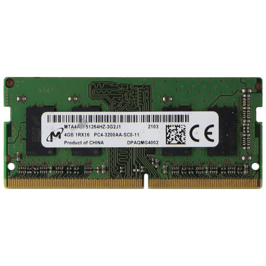 Micron (4GB) DDR4 RAM PC4-3200AA (1Rx16) SO-DIMM 3200MHz (MTA4ATF51264HZ-3G2J1) Computer Parts - Memory (RAM) Micron    - Simple Cell Bulk Wholesale Pricing - USA Seller