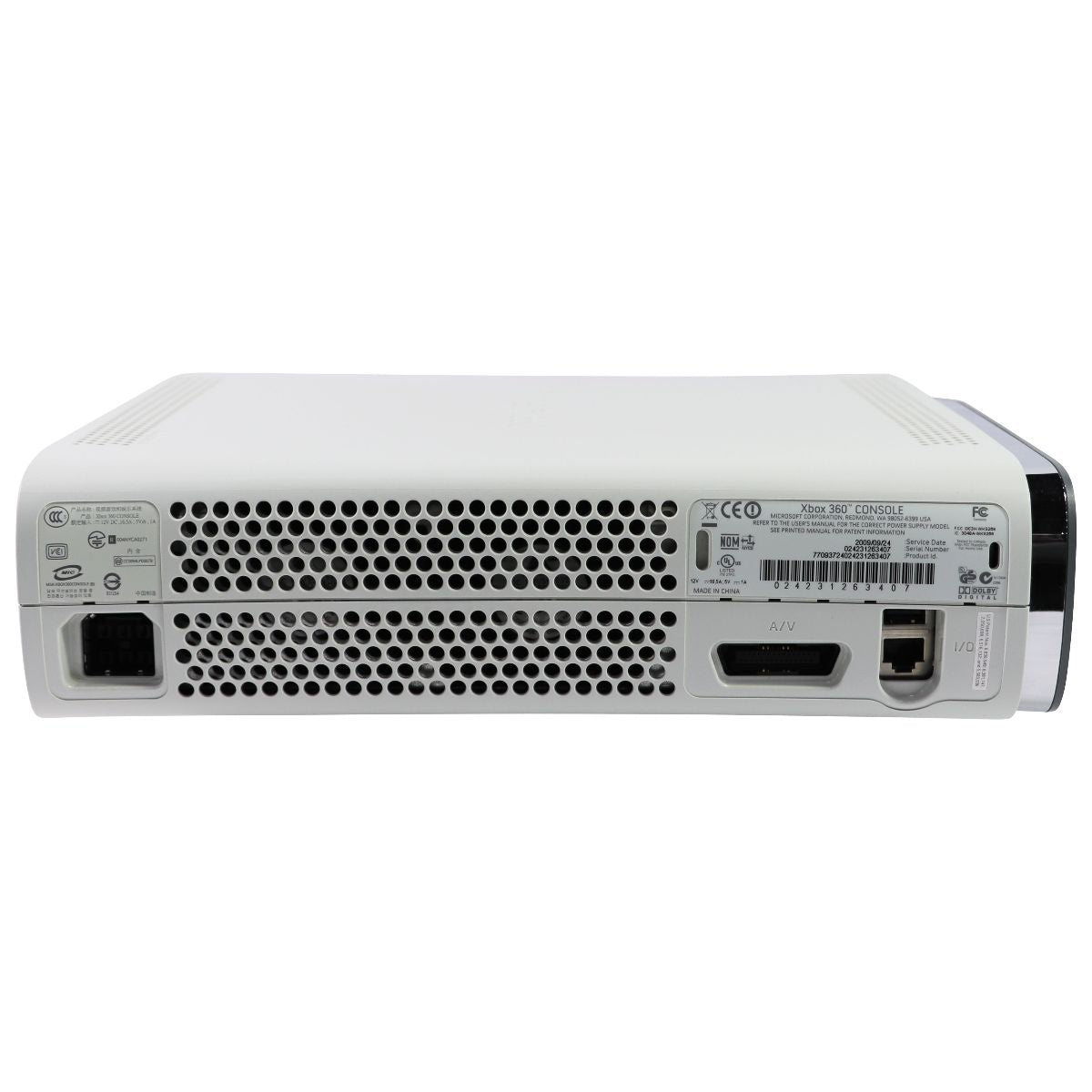 Microsoft Xbox 360 Video Game Console (Non-HDMI Version) - White Gaming/Console - Video Game Consoles Microsoft - Simple Cell Bulk Wholesale Pricing - USA Seller
