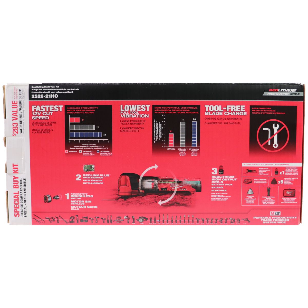 M12 Fuel 12v Cordless Multi-tool Set With Accessories (2526-21HO)
