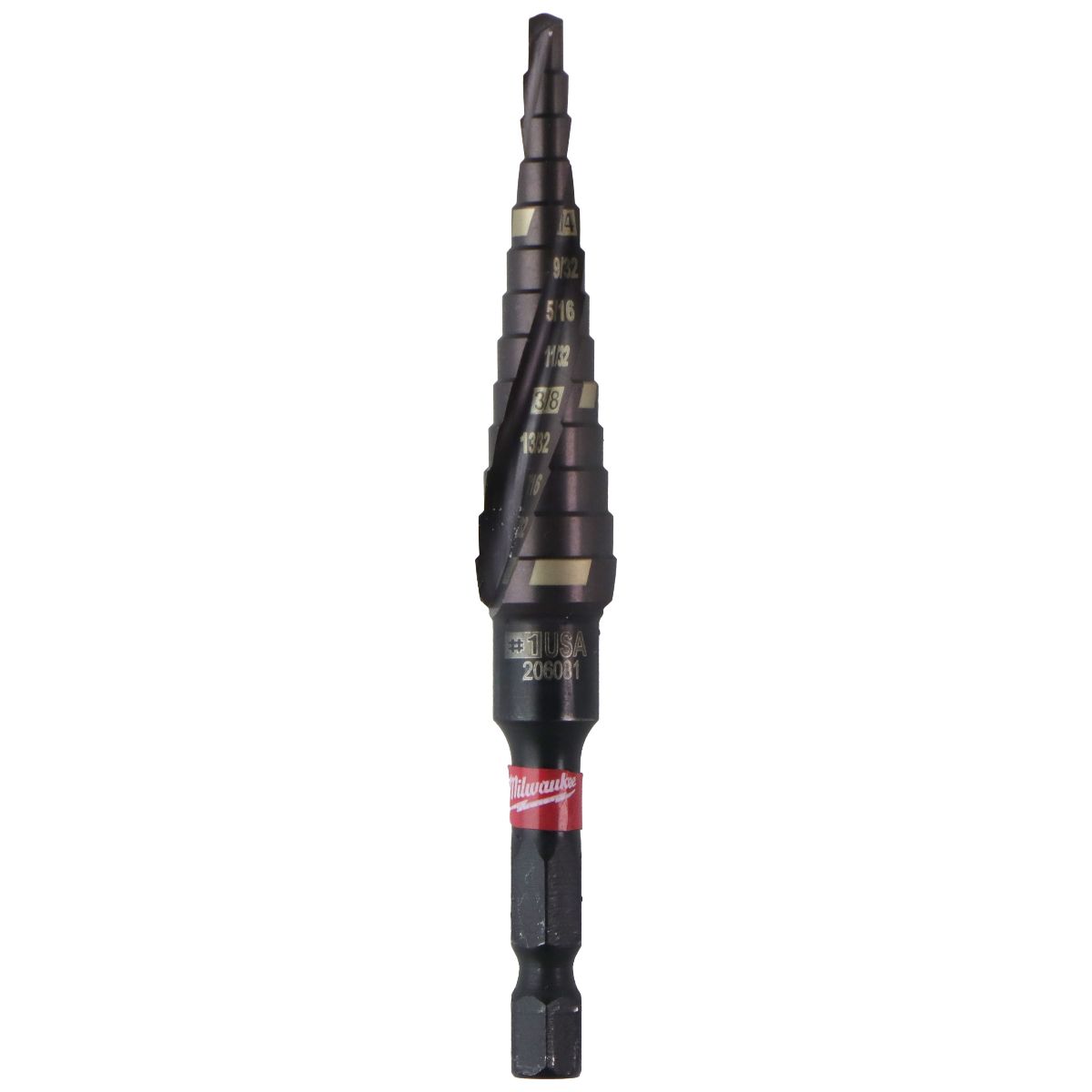 Milwaukee 48-89-9241 Shockwave Step Drill Bit - 13 Hole Sizes - 1/4 in to 1/2 in Other Sporting Goods Milwaukee - Simple Cell Bulk Wholesale Pricing - USA Seller