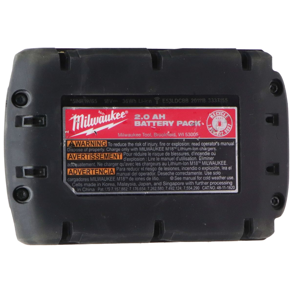 Milwaukee M18 RedLithium CP 2.0 Compact Battery Pack (48-11-1820) Home Improvement - Other Home Improvement Milwaukee - Simple Cell Bulk Wholesale Pricing - USA Seller