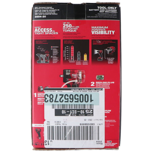 Milwaukee M18 Fuel 3/8-inch Compact Impact Wrench (2854-20) - Tool Only Other Sporting Goods Milwaukee - Simple Cell Bulk Wholesale Pricing - USA Seller