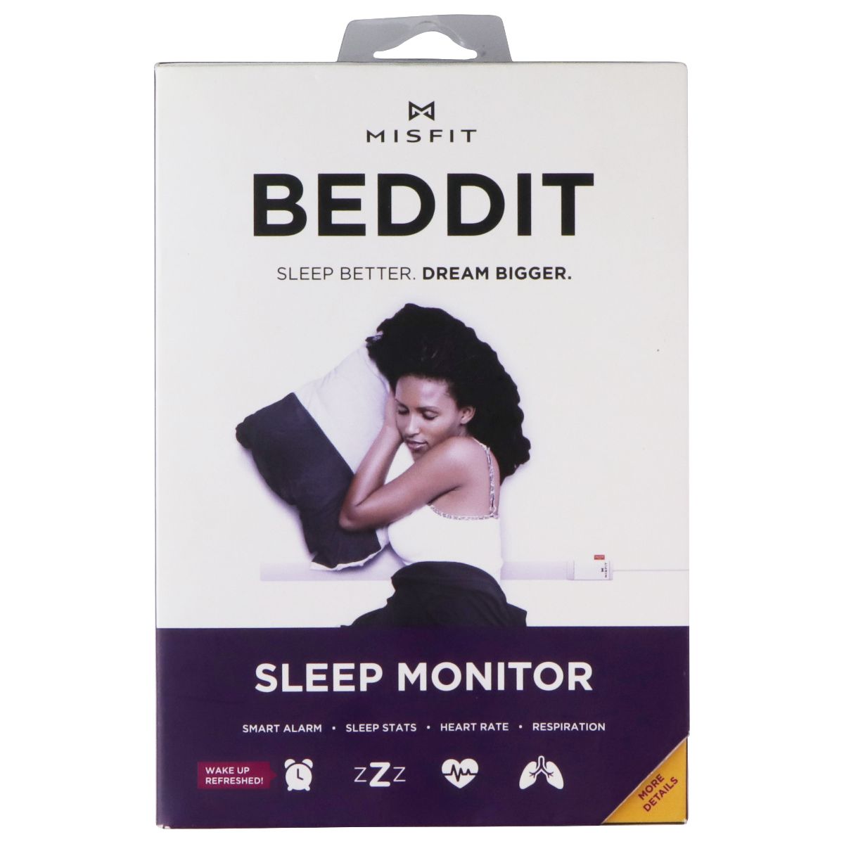 Misfit Beddit Sleep Tracker Monitor - White Fitness Technology - Heart Rate Monitors Misfit Wearables - Simple Cell Bulk Wholesale Pricing - USA Seller