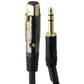 Monoprice 3 Foot Premier Series XLR Female to 1/4 Inch TRS Male 16AWG Cable Gold Portable Audio - Cables & Adapters Monoprice - Simple Cell Bulk Wholesale Pricing - USA Seller