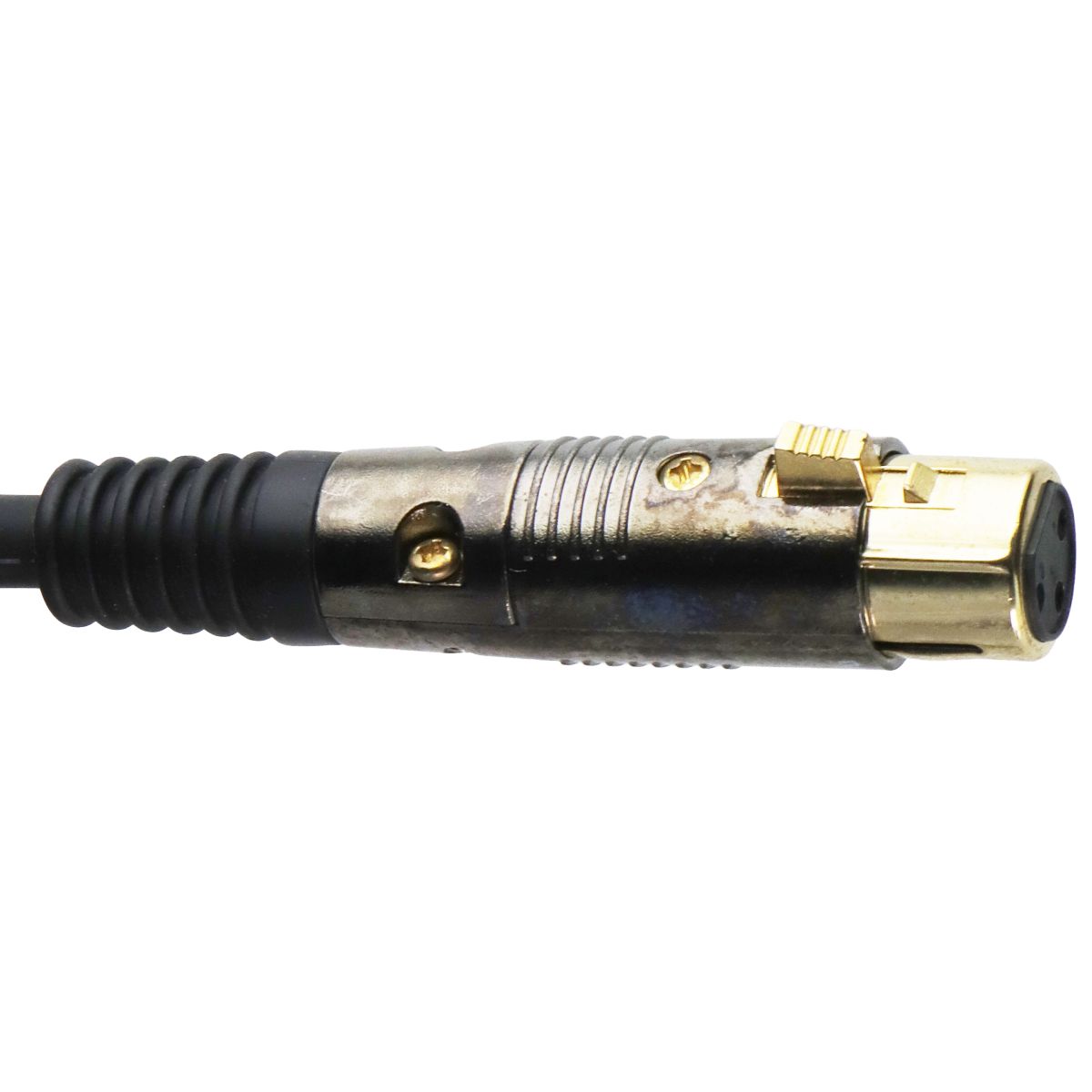 Monoprice 3 Foot Premier Series XLR Female to 1/4 Inch TRS Male 16AWG Cable Gold Portable Audio - Cables & Adapters Monoprice - Simple Cell Bulk Wholesale Pricing - USA Seller