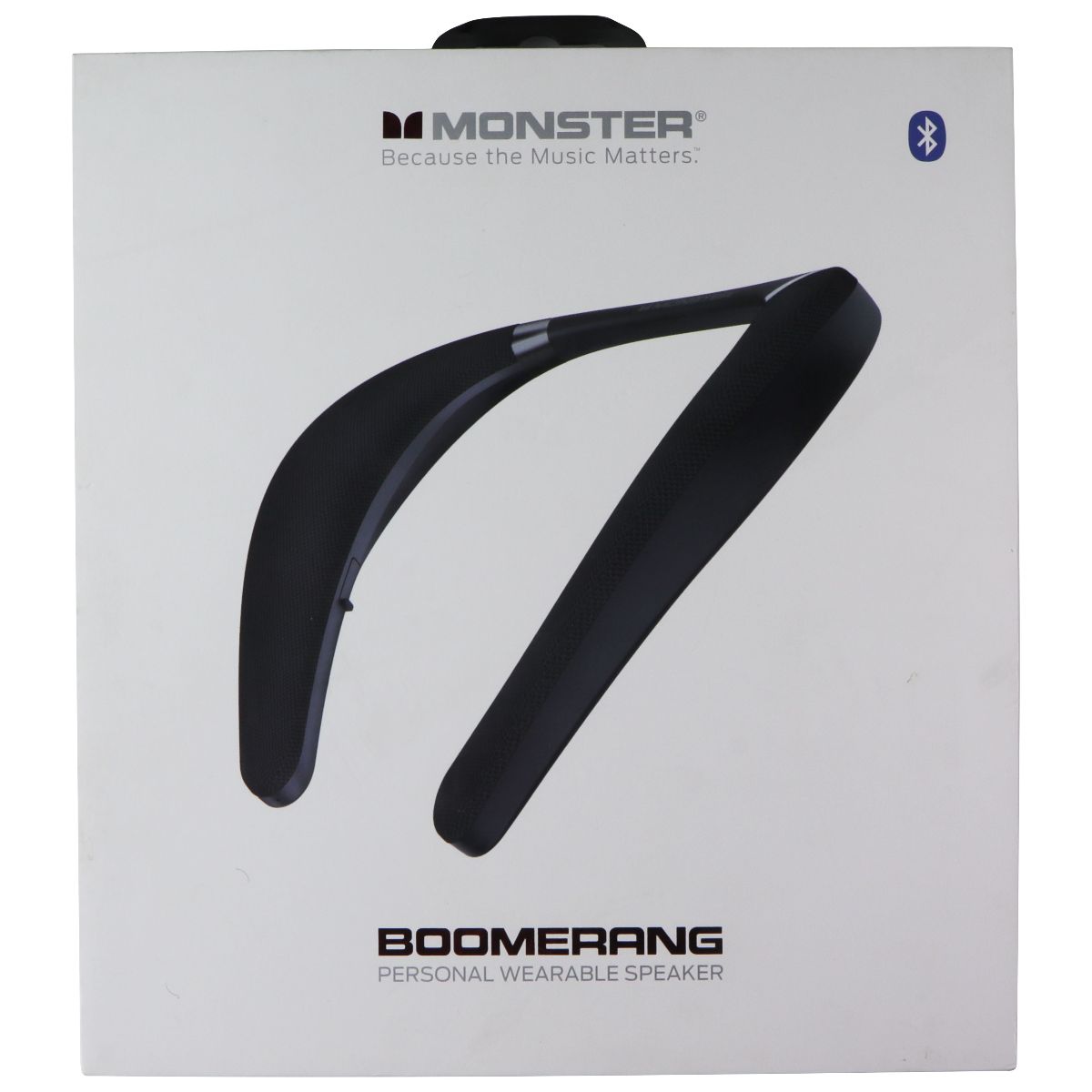 Monster Boomerang Personal Wearable Neck Speaker - Black/Silver (2MNSK1693B9L2) Cell Phone - Audio Docks & Speakers Monster - Simple Cell Bulk Wholesale Pricing - USA Seller