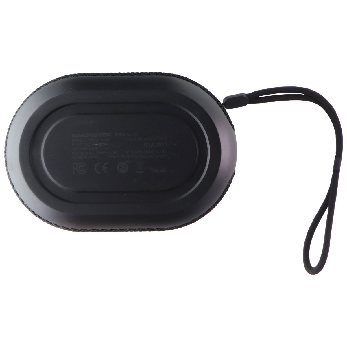 Monster DNA MAX Waterproof Portable Wireless Speaker - Black (2MNBD1116B9L2) Cell Phone - Audio Docks & Speakers Monster - Simple Cell Bulk Wholesale Pricing - USA Seller