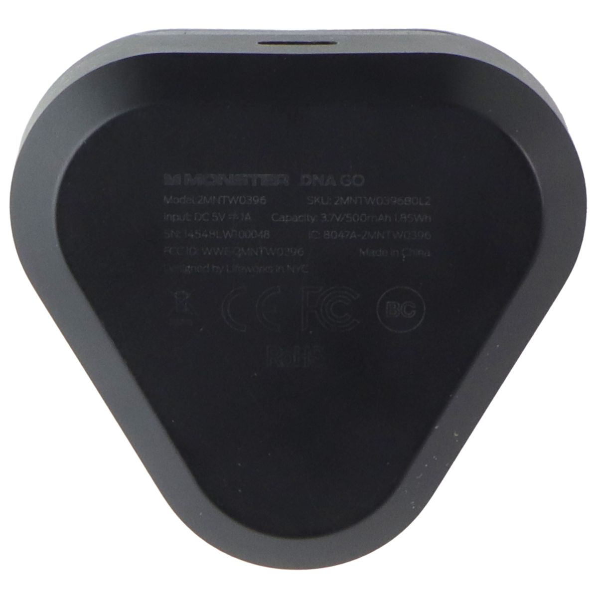 Monster DNA Go In-Ear Wireless Bluetooth Earbuds - Black (2MNTW0396B0L2) Portable Audio - Headphones Monster - Simple Cell Bulk Wholesale Pricing - USA Seller