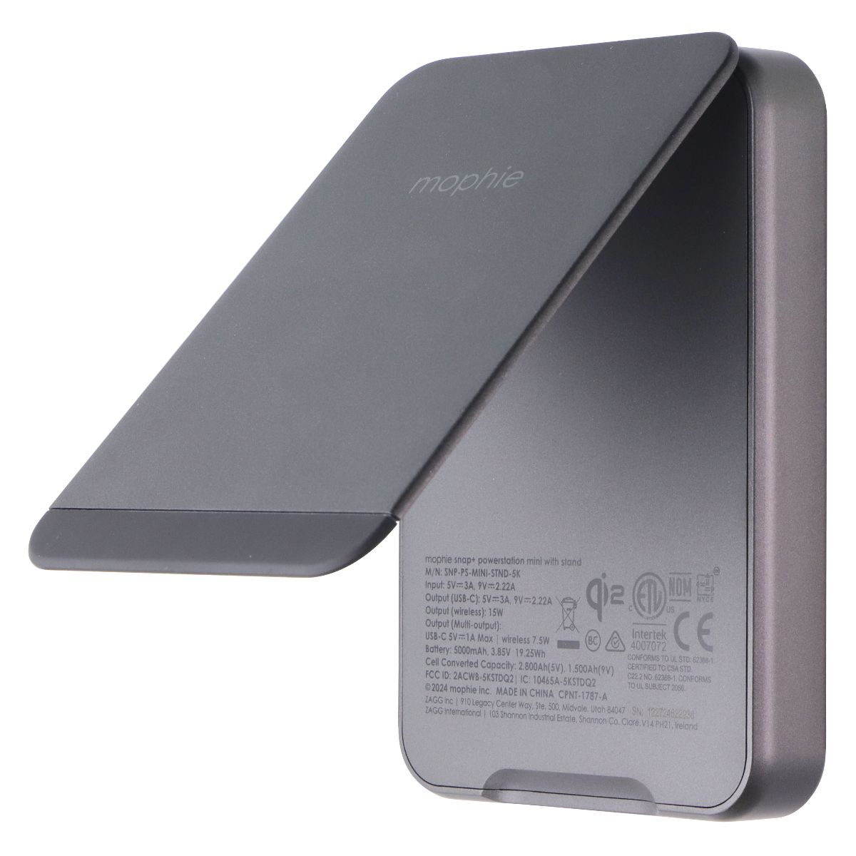 Mophie Snap+ Powerstation Mini 15W Qi2 Fast Wireless Magnetic Charger with Stand Cell Phone - Chargers & Cradles Mophie - Simple Cell Bulk Wholesale Pricing - USA Seller