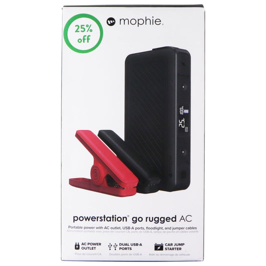 Mophie Powerstation Go Rugged AC 55,500mAh Portable Battery - Black Cell Phone - Chargers & Cradles Mophie - Simple Cell Bulk Wholesale Pricing - USA Seller