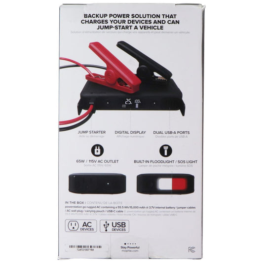 Mophie Powerstation Go Rugged AC 55,500mAh Portable Battery - Black Cell Phone - Chargers & Cradles Mophie - Simple Cell Bulk Wholesale Pricing - USA Seller