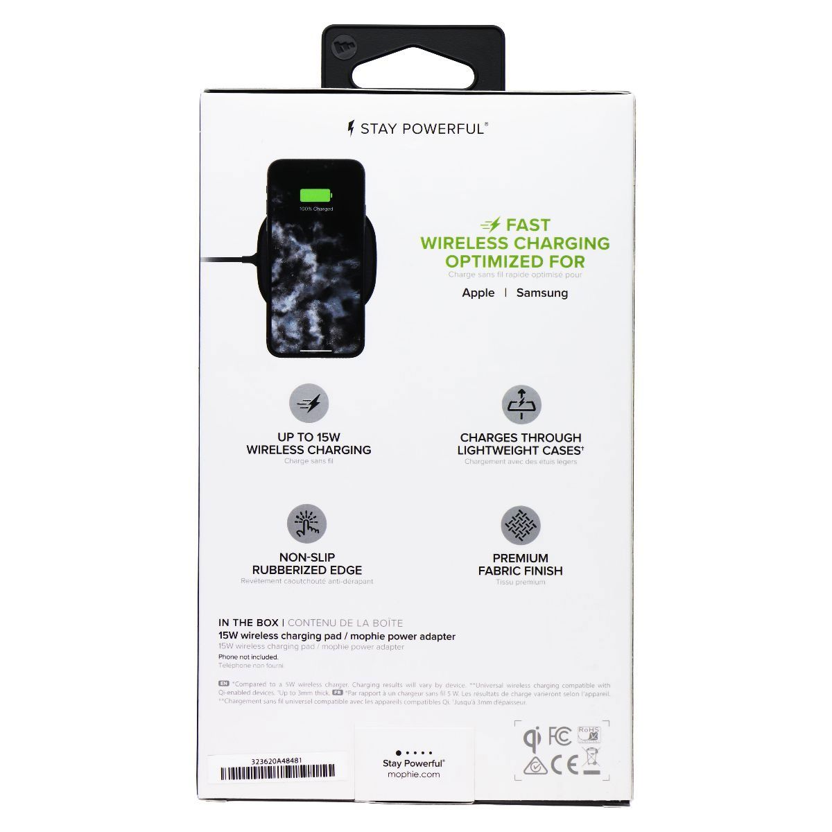 Mophie (15W) Wireless Charging Pad for Qi Charging Devices (Gen 2) AU Plug ONLY* Cell Phone - Chargers & Cradles Mophie - Simple Cell Bulk Wholesale Pricing - USA Seller