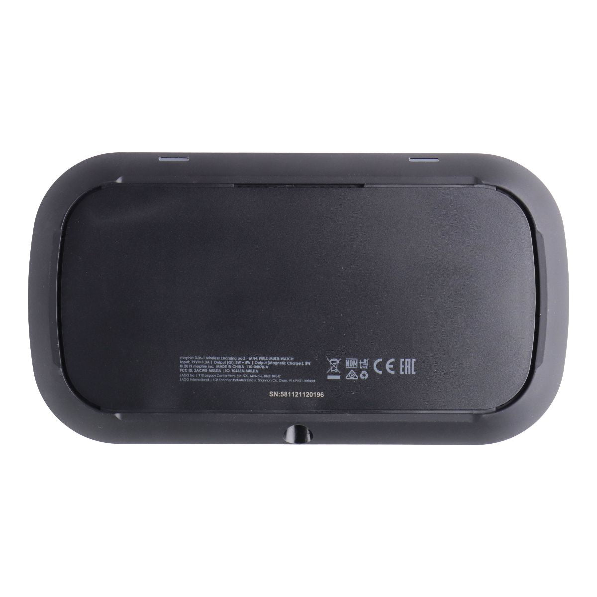 Mophie (Australian Plug) Wireless (7.5W) Charging Pad for Apple - Fabric Black Cell Phone - Chargers & Cradles Mophie - Simple Cell Bulk Wholesale Pricing - USA Seller
