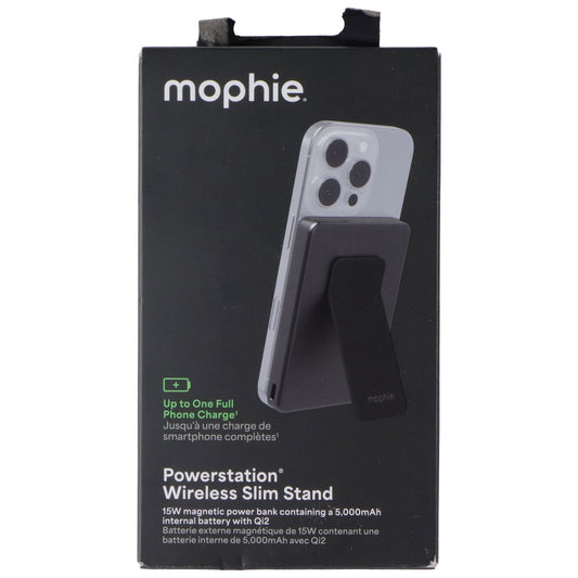 Mophie QI2 5,0000mAh Powerstation Wireless Slim Stand - Black Cell Phone - Chargers & Cradles Mophie - Simple Cell Bulk Wholesale Pricing - USA Seller