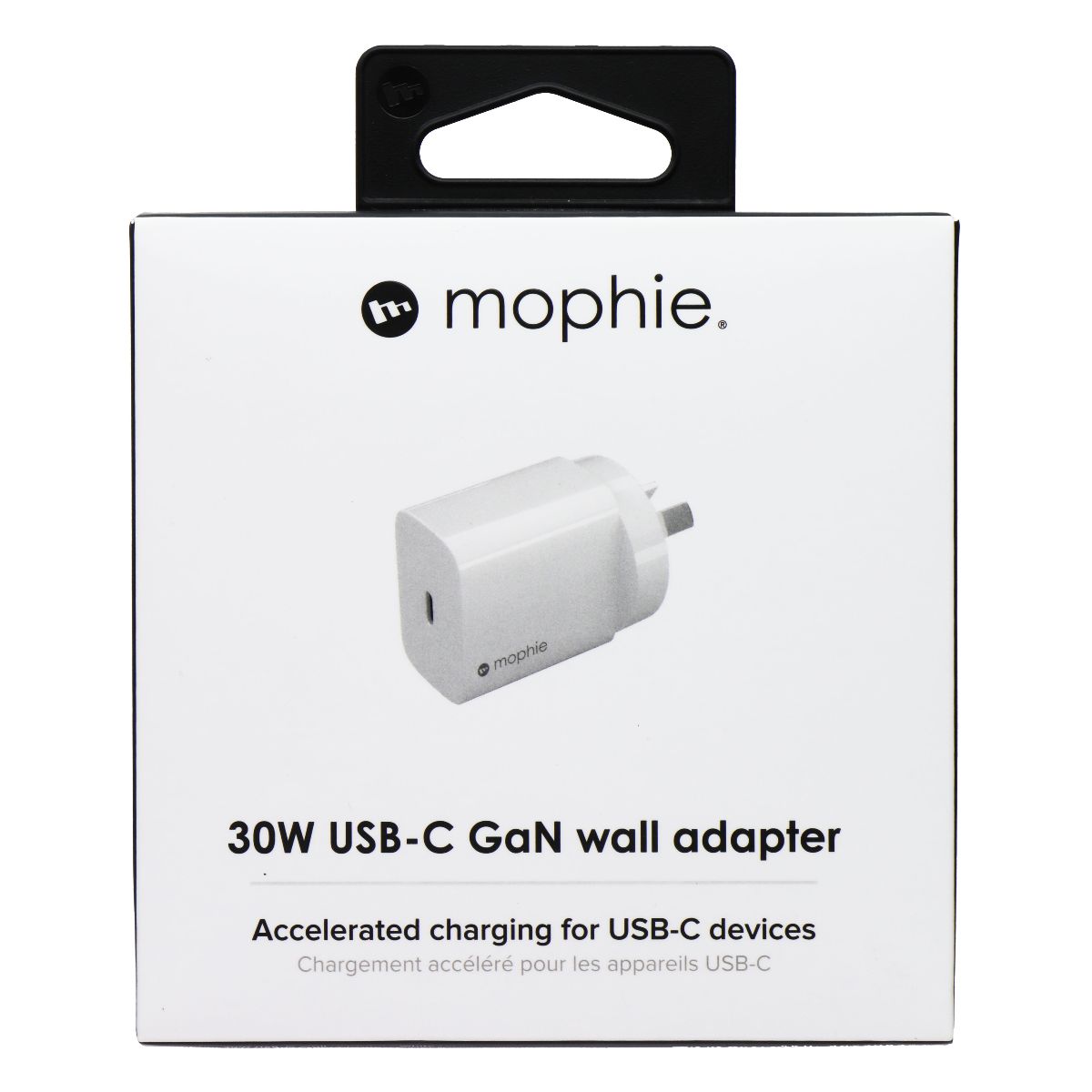 Mophie 30W USB-C GaN Wall Adapter (AUSTRALIAN) - White Cell Phone - Chargers & Cradles Mophie - Simple Cell Bulk Wholesale Pricing - USA Seller