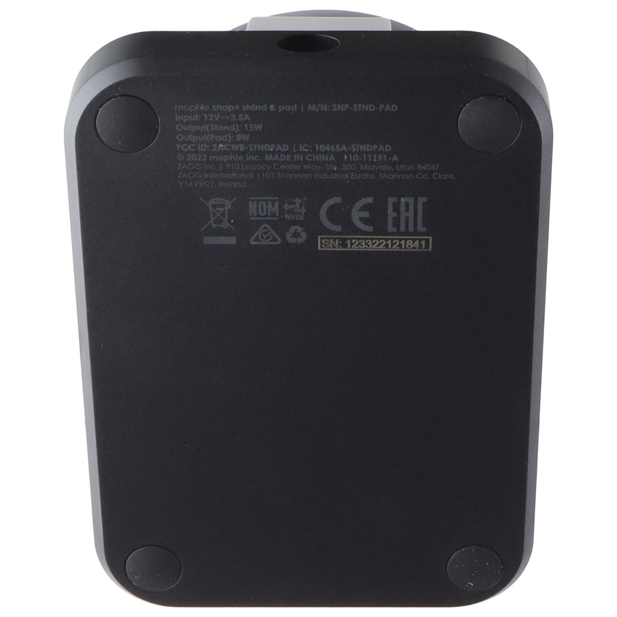 Mophie Snap+ Charging Stand & Pad for MagSafe Devices - Black (AUS Plug) Cell Phone - Mounts & Holders Mophie - Simple Cell Bulk Wholesale Pricing - USA Seller