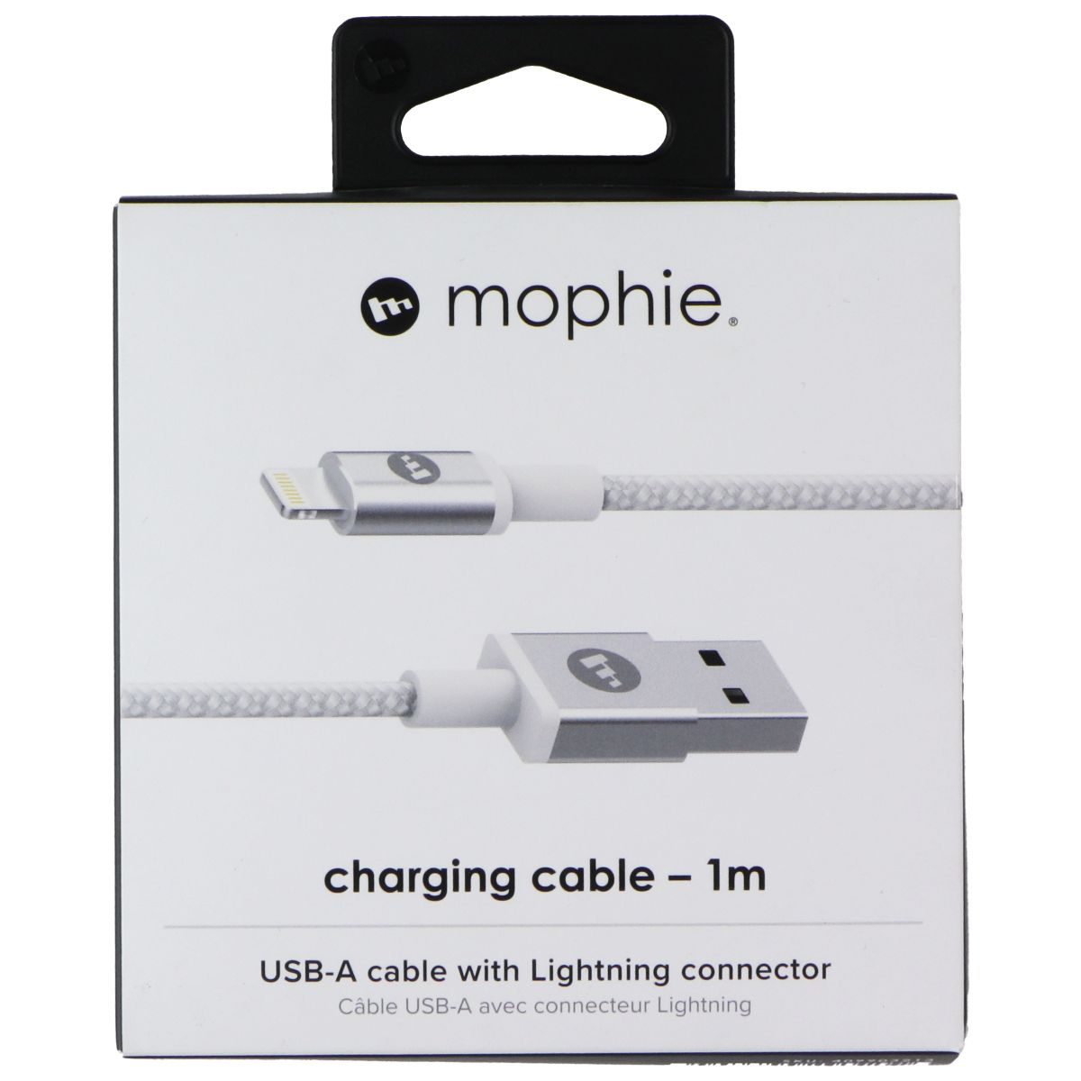 Mophie (1m/3.3-ft) Lightning 8-Pin to USB Charge and Sync MFi Cable - White Cell Phone - Cables & Adapters Mophie - Simple Cell Bulk Wholesale Pricing - USA Seller