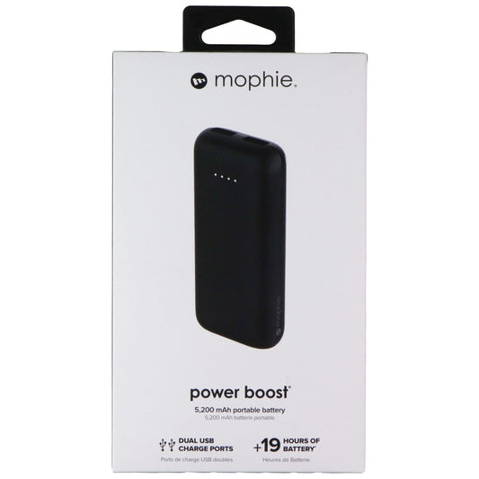 Mophie Power Boost 5200 mAh Dual-USB Portable Battery - Black Cell Phone - Chargers & Cradles Mophie - Simple Cell Bulk Wholesale Pricing - USA Seller