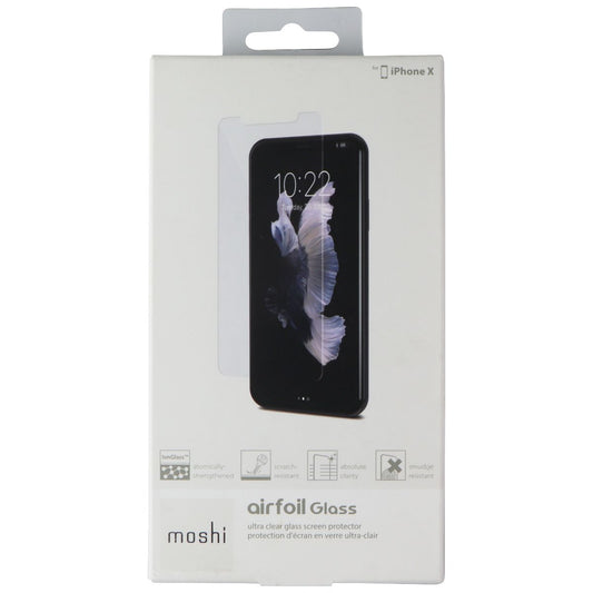 Moshi Airfoil Glass Screen Protector for Apple iPhone X Cell Phone - Screen Protectors Moshi - Simple Cell Bulk Wholesale Pricing - USA Seller
