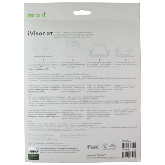 Moshi iVisor XT Crystal Clear Screen Protector for Apple iPad Air 2 - White iPad/Tablet Accessories - Screen Protectors Moshi - Simple Cell Bulk Wholesale Pricing - USA Seller