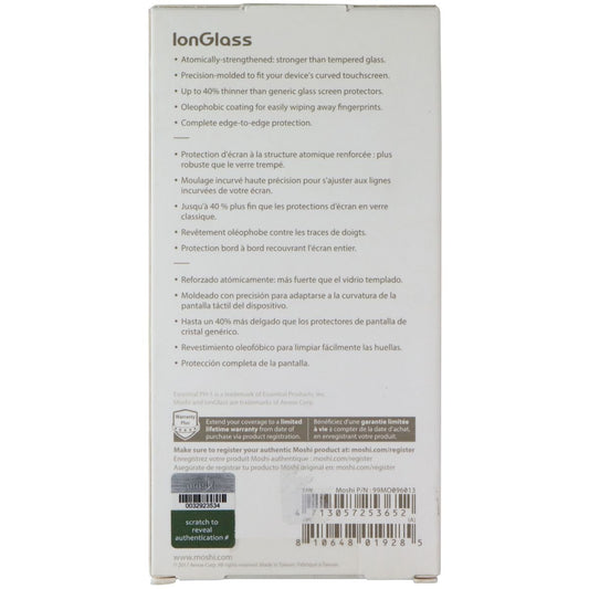 Moshi IonGlass Ultra Durable Screen Protector for Essential PH-1 - Clear/Black