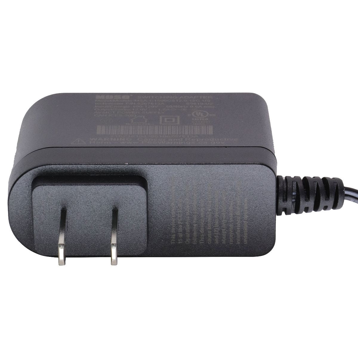Moso (12V/1.5A) Wall Charger Switching Adapter - Black (MSA-C1500IS12.0-18D-US) Multipurpose Batteries & Power - Multipurpose AC to DC Adapters MOSO - Simple Cell Bulk Wholesale Pricing - USA Seller