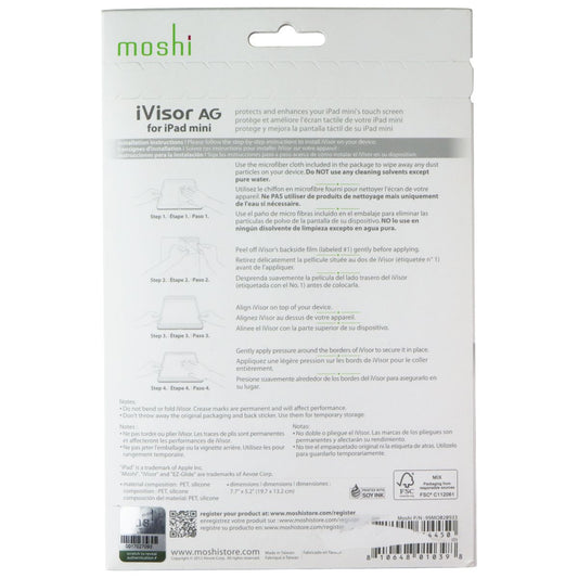 Moshi iVisor AG Advanced Screen Protector for Apple iPad Mini 1/2/3 - Black iPad/Tablet Accessories - Screen Protectors Moshi - Simple Cell Bulk Wholesale Pricing - USA Seller