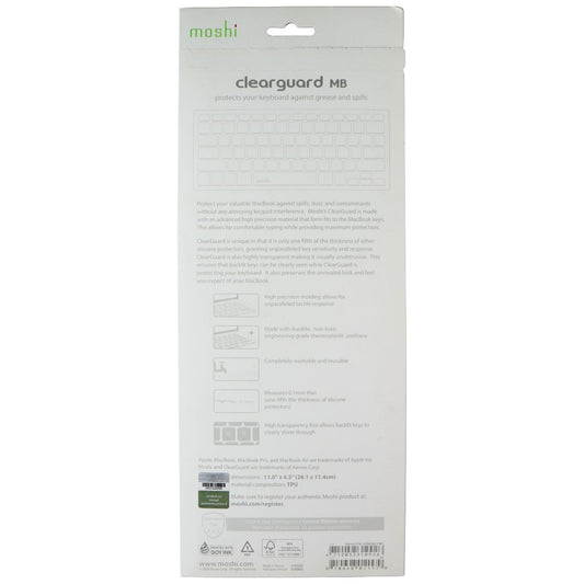 Moshi ClearGuard MB Keyboard Protector for MacBook Pro Retina 15/13 & Air 13 Keyboards/Mice - Other Devices Moshi - Simple Cell Bulk Wholesale Pricing - USA Seller