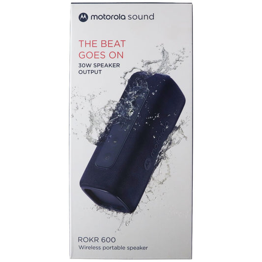 Motorola Sound ROKR 600 Portable Bluetooth Speaker - Blue (ROKR600-BLU) Cell Phone - Audio Docks & Speakers Motorola - Simple Cell Bulk Wholesale Pricing - USA Seller