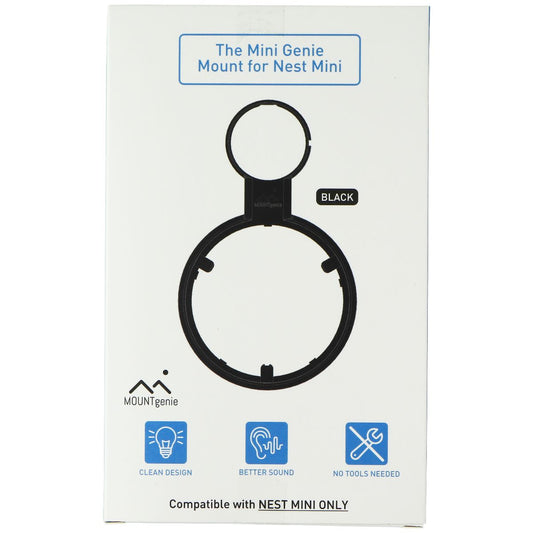 MOUNTgenie Mount for Google Nest Mini - Black TV, Video & Home Audio - Speaker Mounts & Stands MOUNTgenie - Simple Cell Bulk Wholesale Pricing - USA Seller