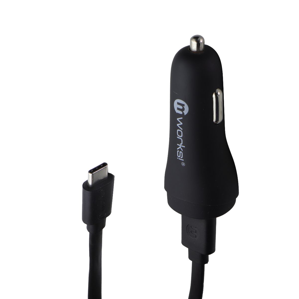 mWorks mPOWER! Universal USB-C to USB-A USB Car Charger (6ft) - Black Cell Phone - Chargers & Cradles mWorks! - Simple Cell Bulk Wholesale Pricing - USA Seller