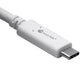 mWorks! mPower! (6-Foot) Round USB-C to USB-C Charging Cable - White Cell Phone - Cables & Adapters mWorks! - Simple Cell Bulk Wholesale Pricing - USA Seller