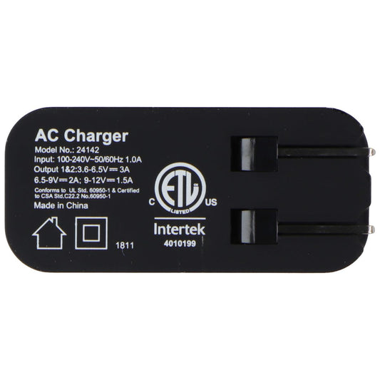 mworks! mPOWER! Dual Port USB Wall Charger (Adaptive Output) - Black