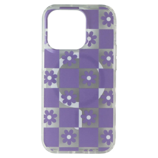 Mybat Pro Mood Series for MagSafe for Apple iPhone 14 Pro - Retro Purple Floral Cell Phone - Cases, Covers & Skins MyBat - Simple Cell Bulk Wholesale Pricing - USA Seller