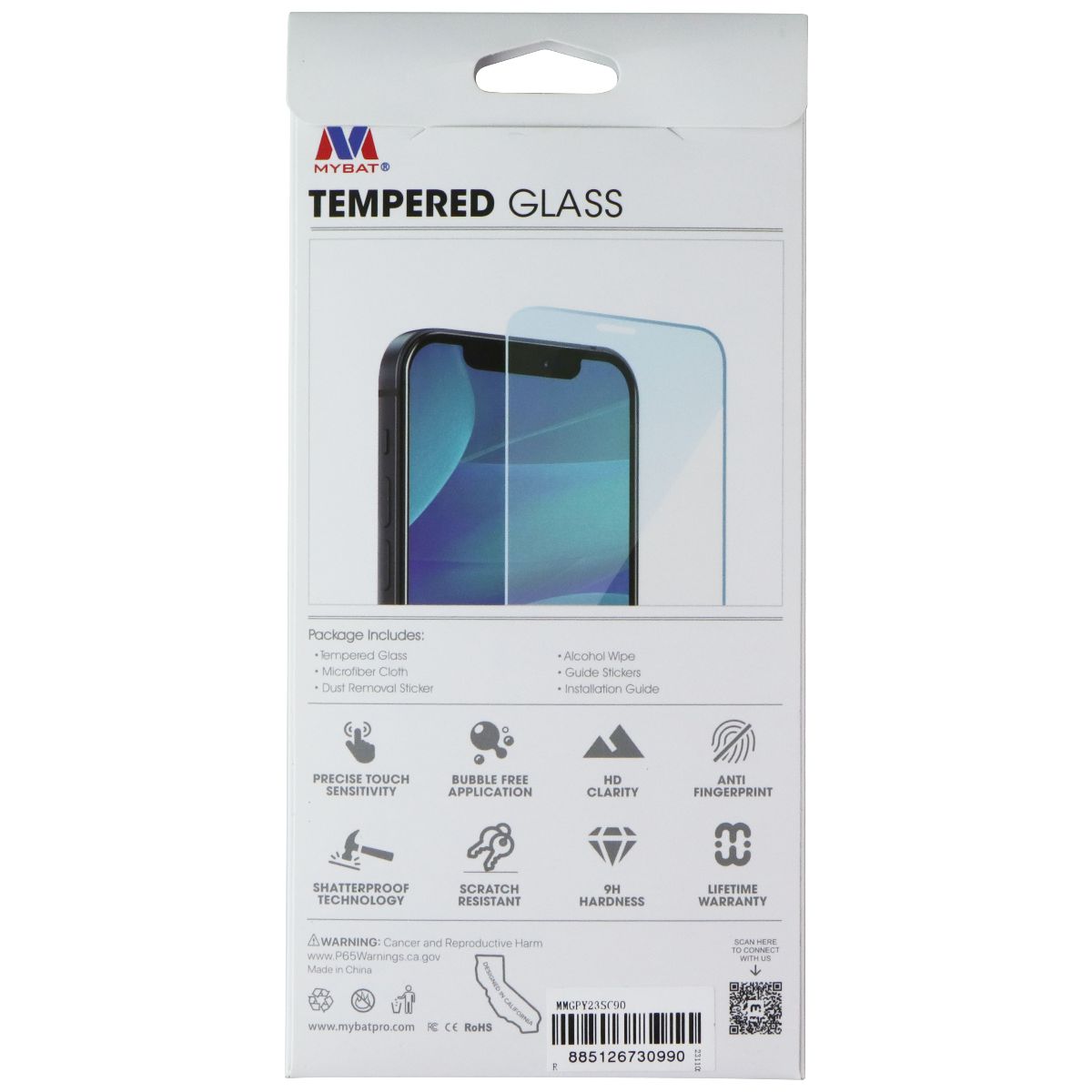 Mybat Tempered Glass Screen Protector for Motorola Moto G Play (2023) - Clear Cell Phone - Screen Protectors MyBat - Simple Cell Bulk Wholesale Pricing - USA Seller